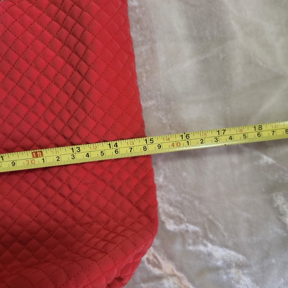 Quilted Red Tote Bag - Picture 7 of 12